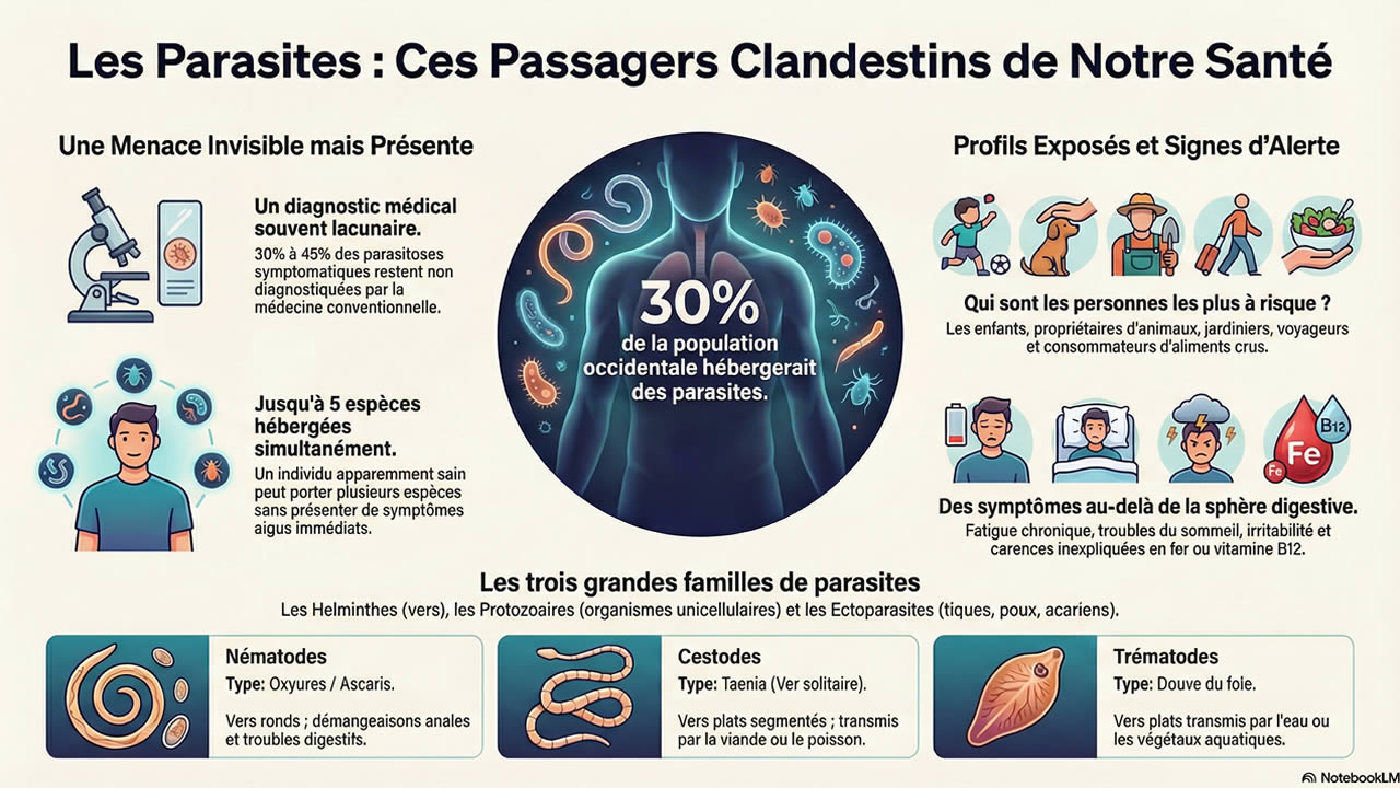 Les parasites : comment ces hôtes invisibles impactent votre métabolisme